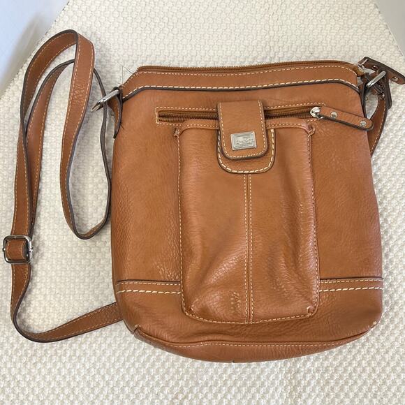 boc Handbags - B.O.C BORN Tan Satchel Crossbody Bag Adjustable Strap